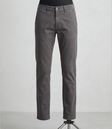 CHALLENGER PANT4007 — Pantalon chino gris : liberté de mouvement et coupe confort