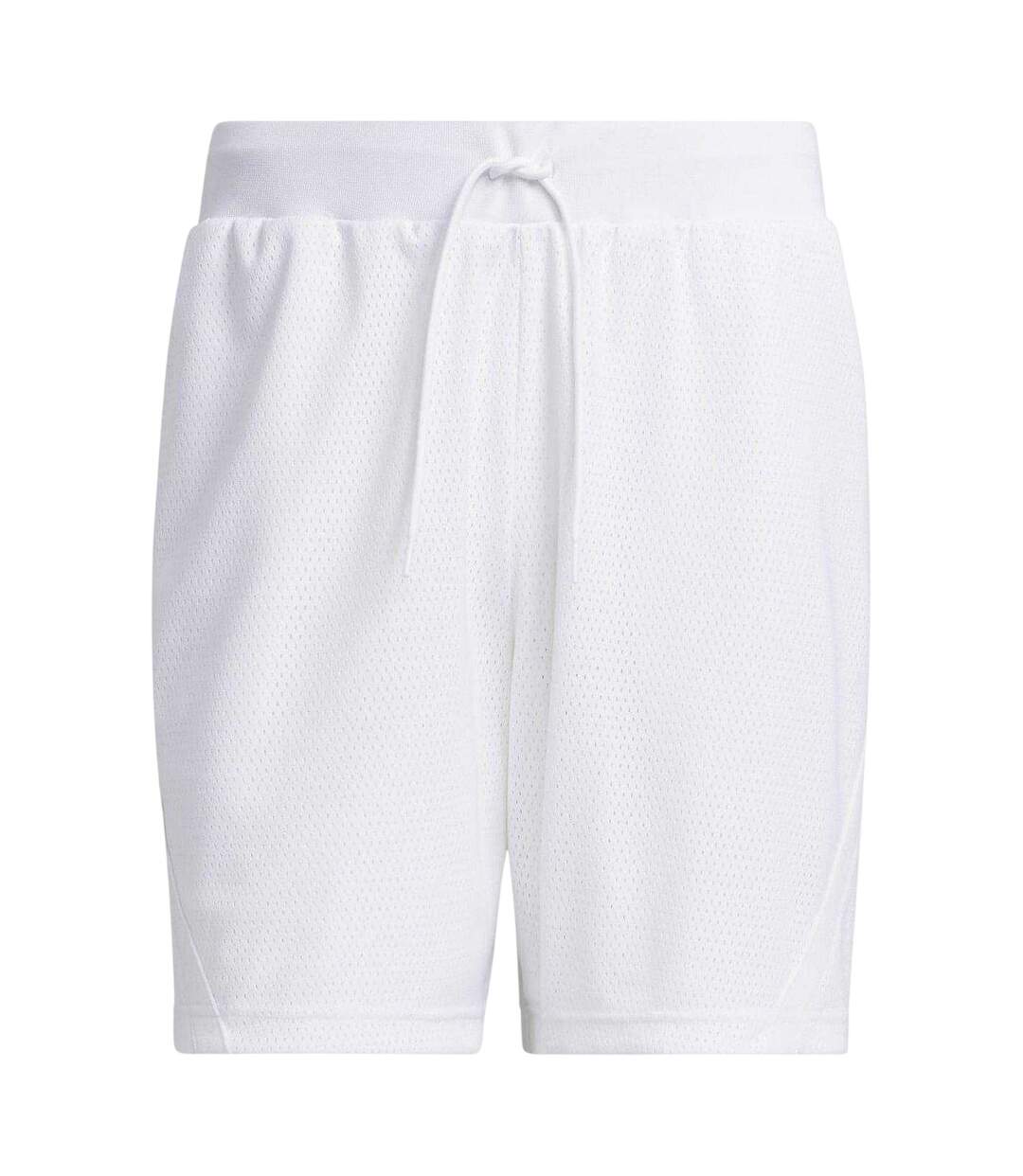 Short De Basket Homme Blanc Adidas-2