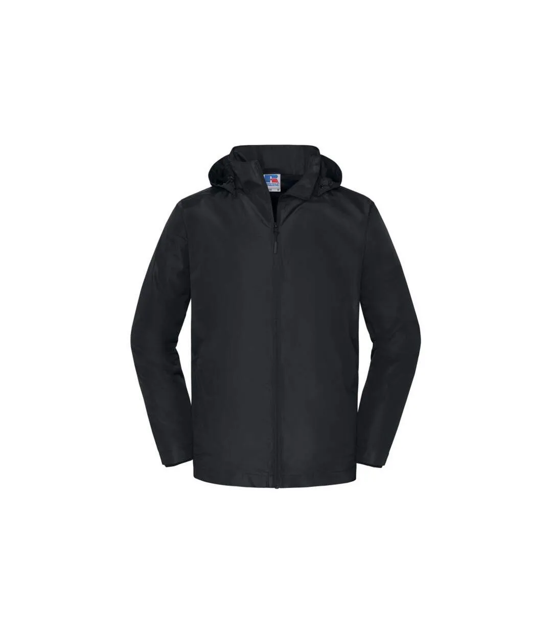 Mens Essential Weatherproof Shell Jacket Black Russell Collection-1