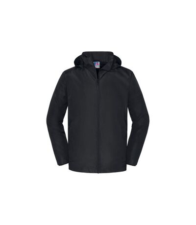 Mens Essential Weatherproof Shell Jacket Black Russell Collection