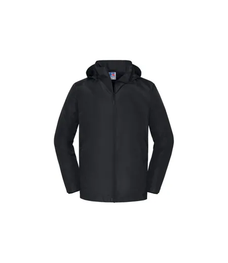 Mens Essential Weatherproof Shell Jacket Black Russell Collection
