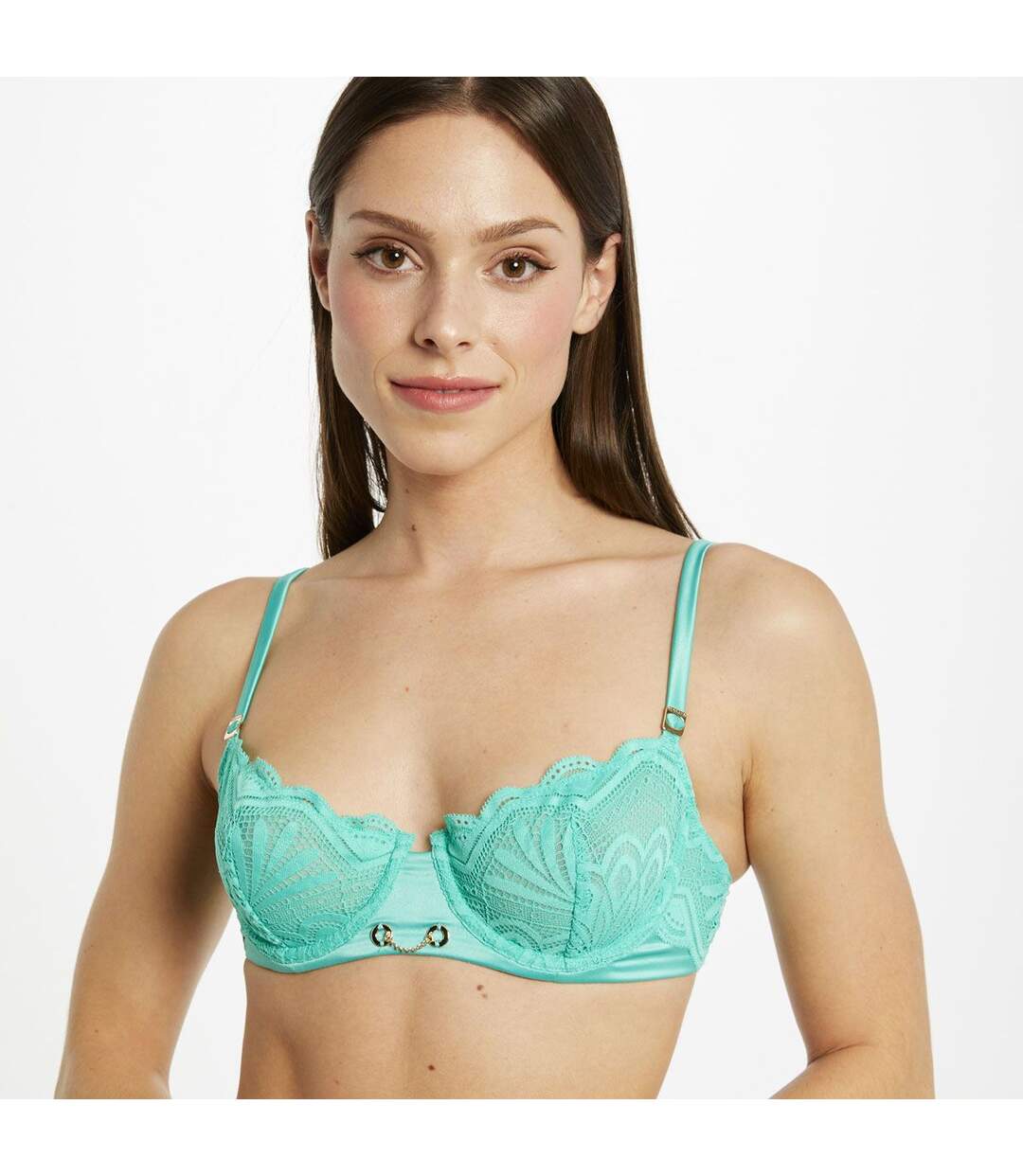 Soutien-gorge à armatures vert Laura