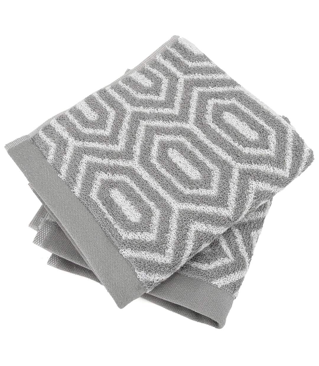 Serviette invité  SYMETRIE coton Alvéoles-1
