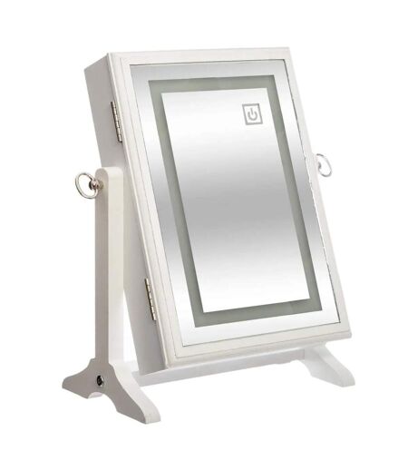Armoire à Bijoux Design Led 36cm Blanc
