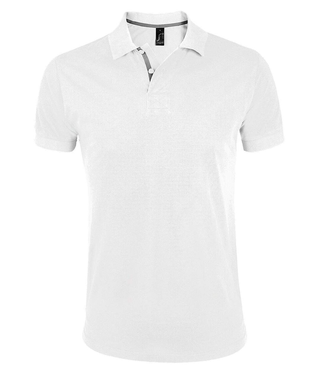 Polo manches courtes - homme - 00574 - blanc