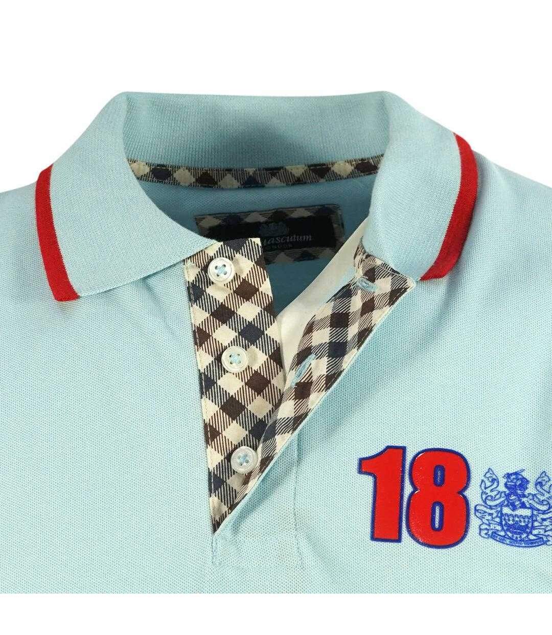 Polo London Adulte Bleu Clair Aquascutum-4