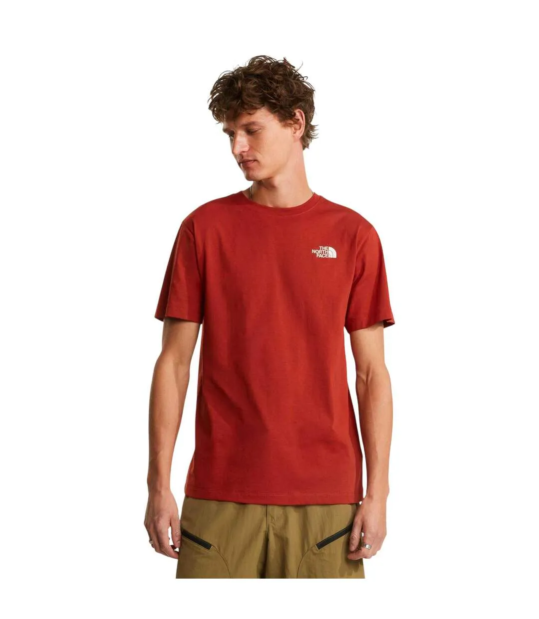 Mens Vertical Performance T-shirt Iron Clay The North Face-4
