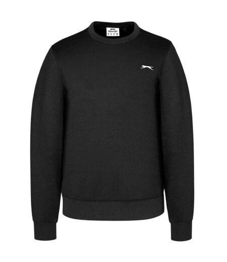 Mens Fleece Crew Neck Sweatshirt Black Slazenger