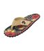 Mens Islander Hibiscus Denim Flip Flops Multicoloured Gumbies-1