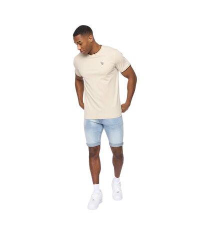 Mens Shellworth T-shirt Light Stone Crosshatch