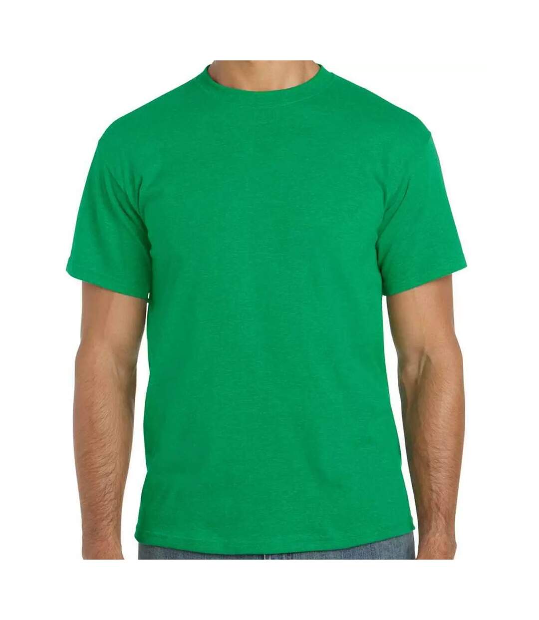 T-shirt Motif/style Chiné Adulte Vert Vif Chiné Gildan-1