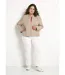 Veste unie matelassée zippée courte col rond-3