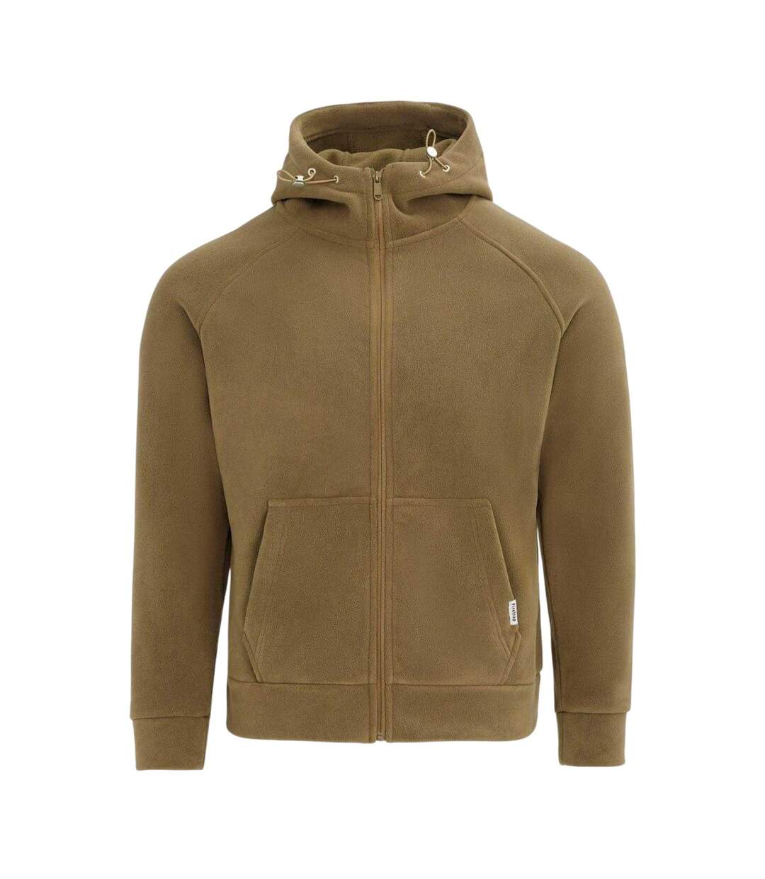 Mens Fleece Jacket Khaki Green Firetrap-1