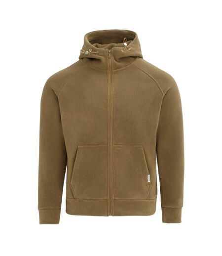 Mens Fleece Jacket Khaki Green Firetrap