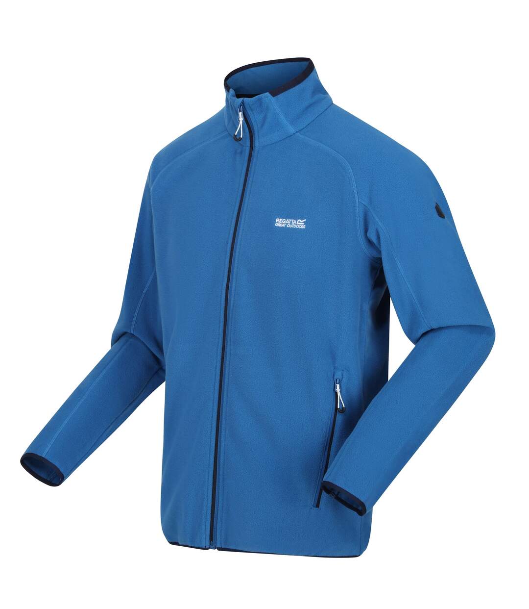 Mens Hadfield Full Zip Fleece Jacket Snorkel Blue Regatta-3