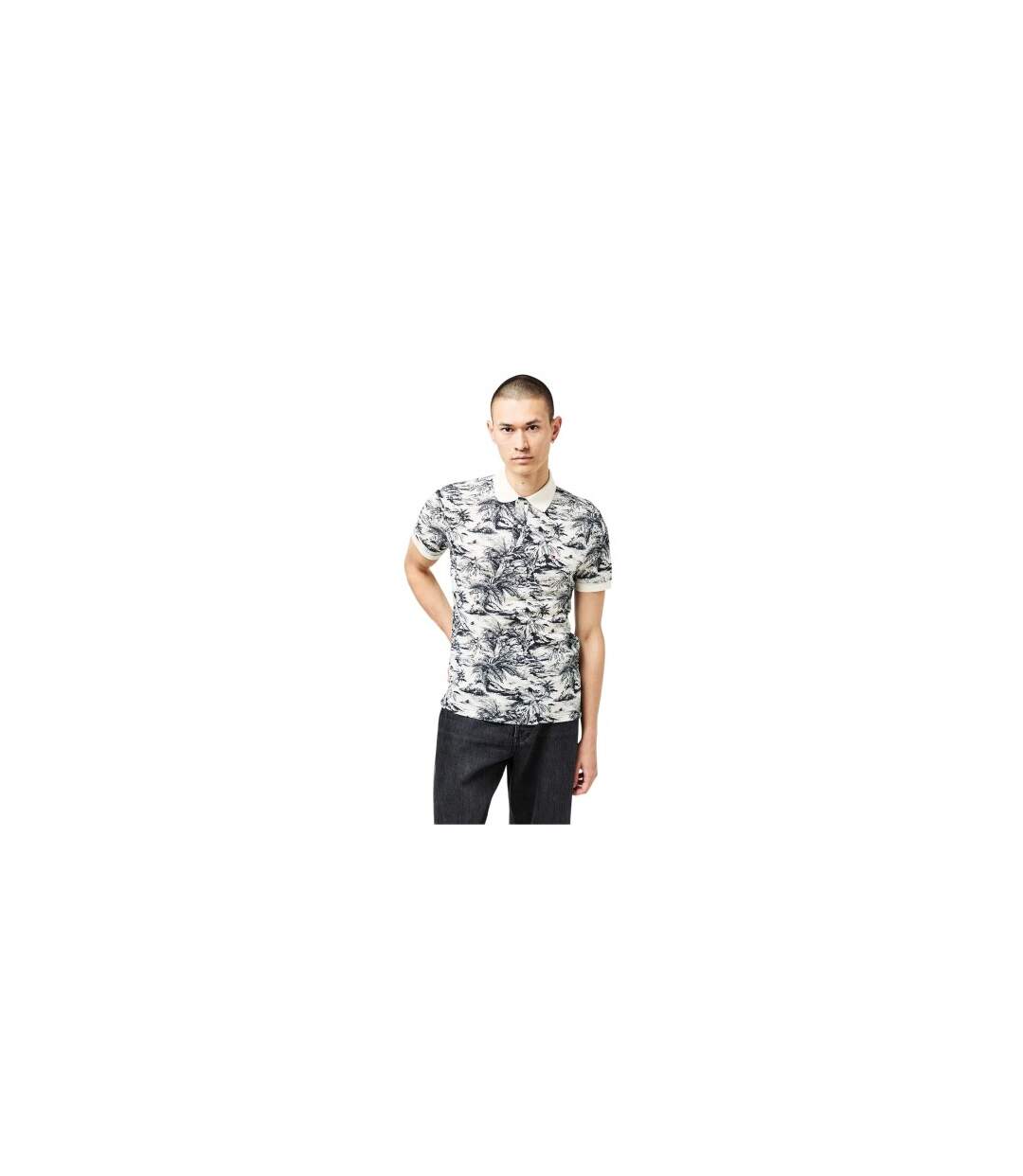 Polo Homme Rose Foncé Violet Imprimé Tommy Hilfiger-1