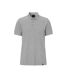 Mens Pique Polo Shirt Grey Melange Cottover-1