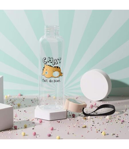 Bouteille en plastique 55cl collection KAWAII Chat