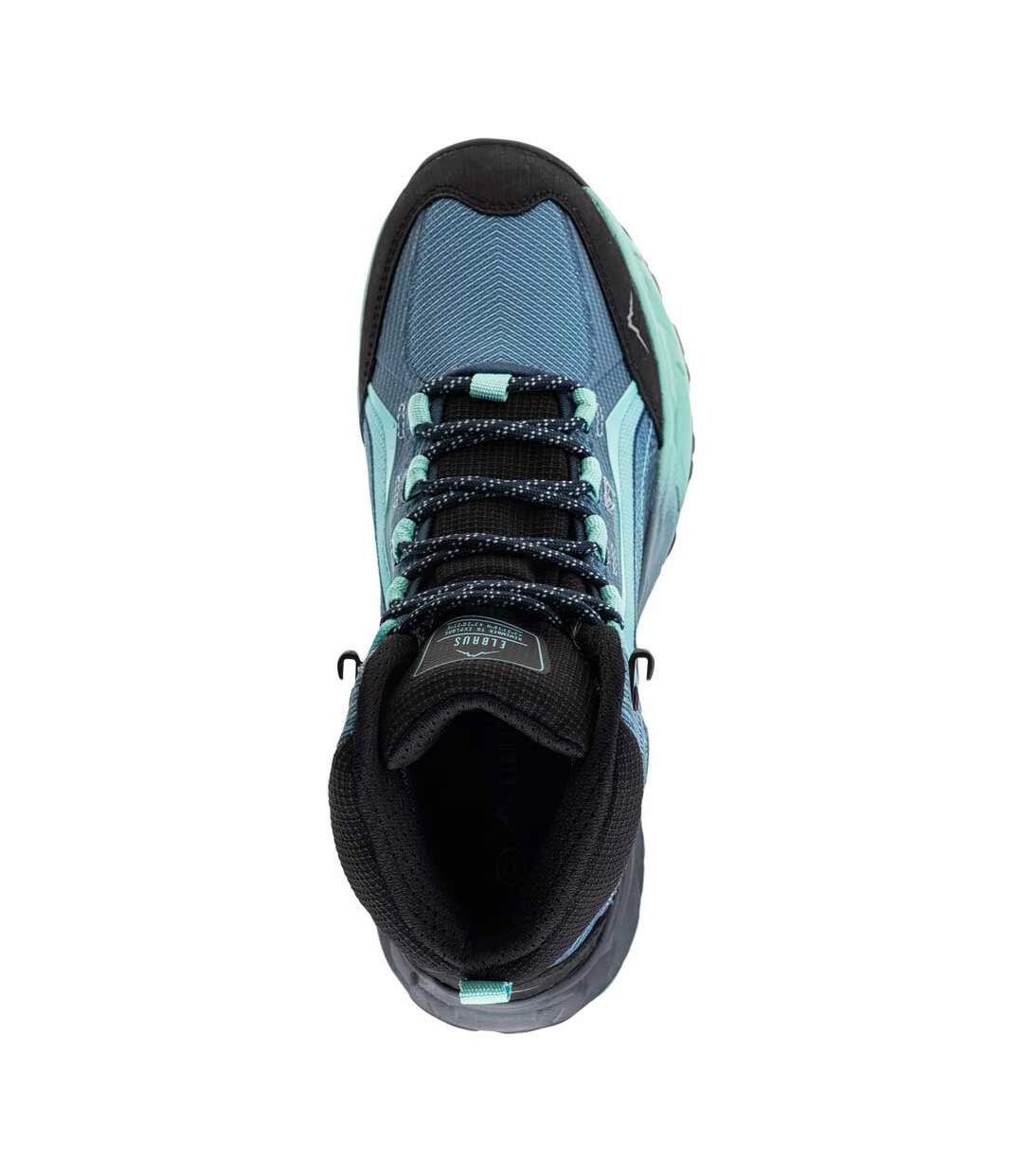 Bottines De Marche Embawa Femme Bleu Marine Clair Turquoise Vif Noir Elbrus-4