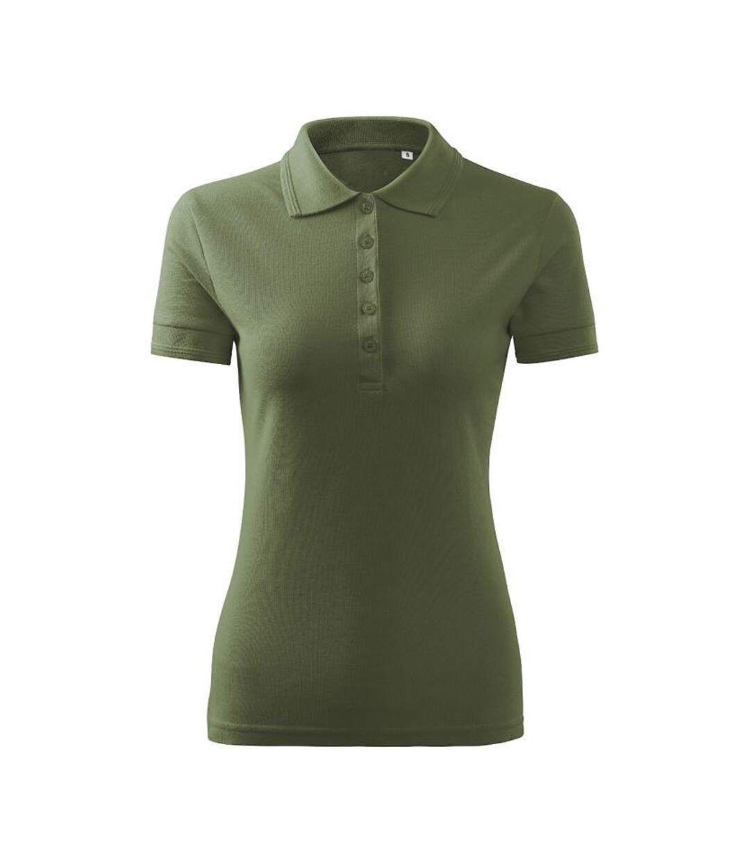 Polo Femme Vert Kaki Malfini-1