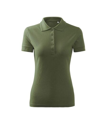 Polo Femme Vert Kaki Malfini