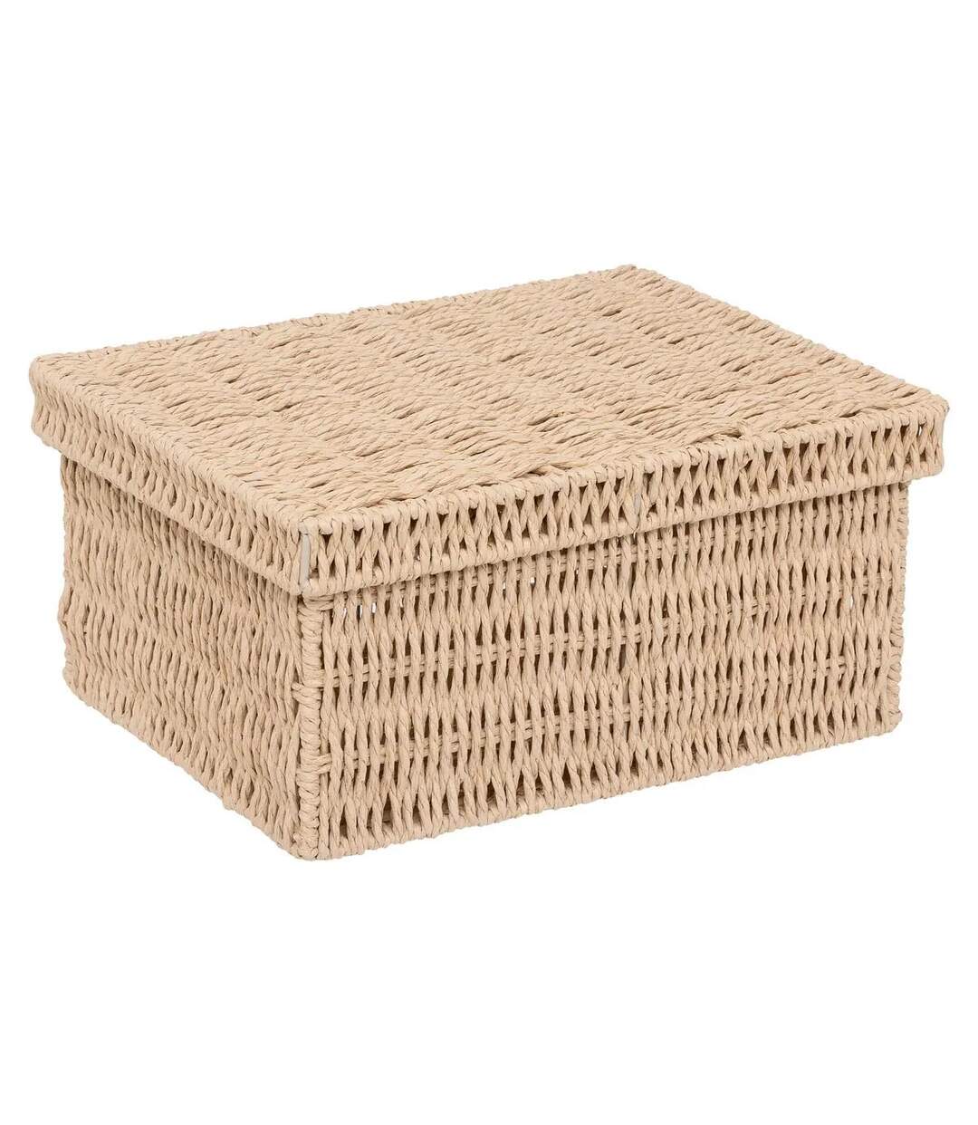 Lot de 2 Boîtes de Rangement Kord 38cm Naturel-3