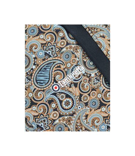 Polo Motif/style Cachemire Homme Bleu Marine Bleu Clair Lambretta