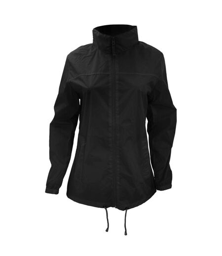 B&c Womens/ladies Sirocco Lightweight Windproof, Showerproof & Water Repellent Jacket Veste Légère Coupe-vent, Imperméable Et Déperlante Noir B And C