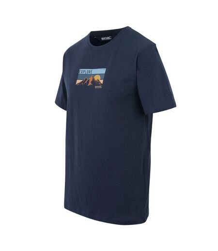 T-shirt Cline Explore Homme Bleu Marine Regatta