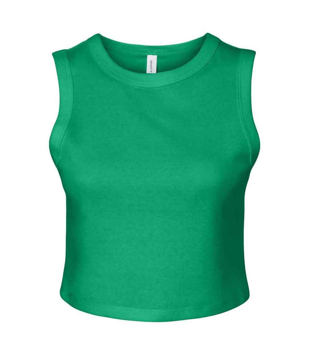 Débardeur muscle femme vert Bella + Canvas-1