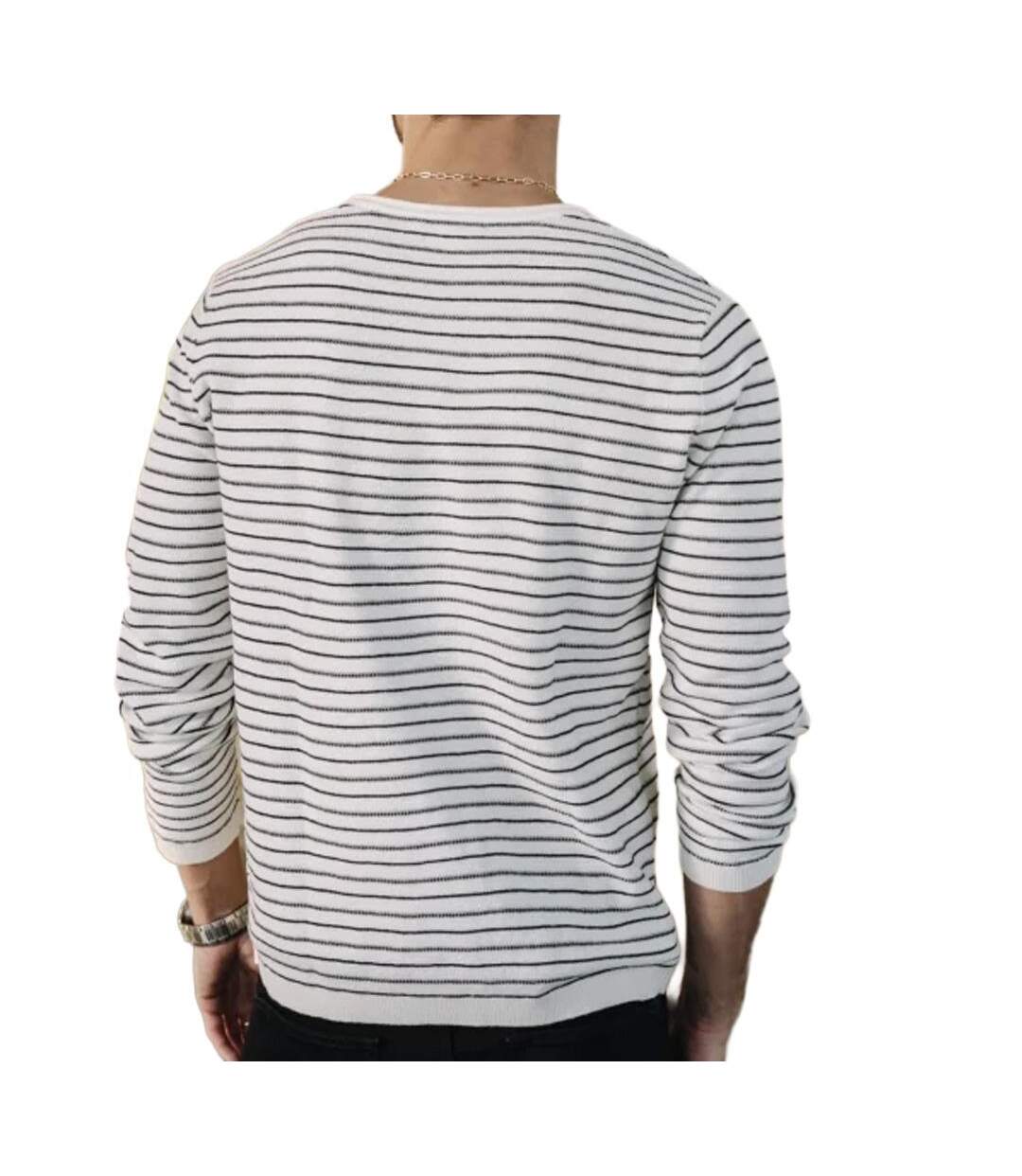 Pull blanc/marine homme freeman porter pharell-2