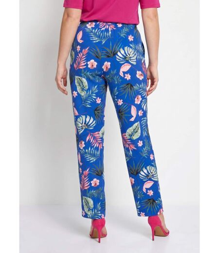 Pantalon imprimé taille élastiquée