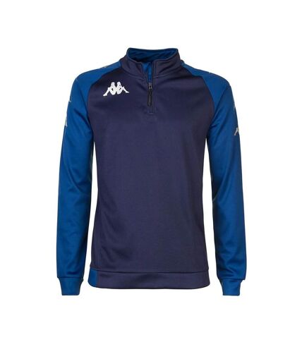 Sweat D'entrainement 1/2 zip Marine Homme Kappa Trieste - M