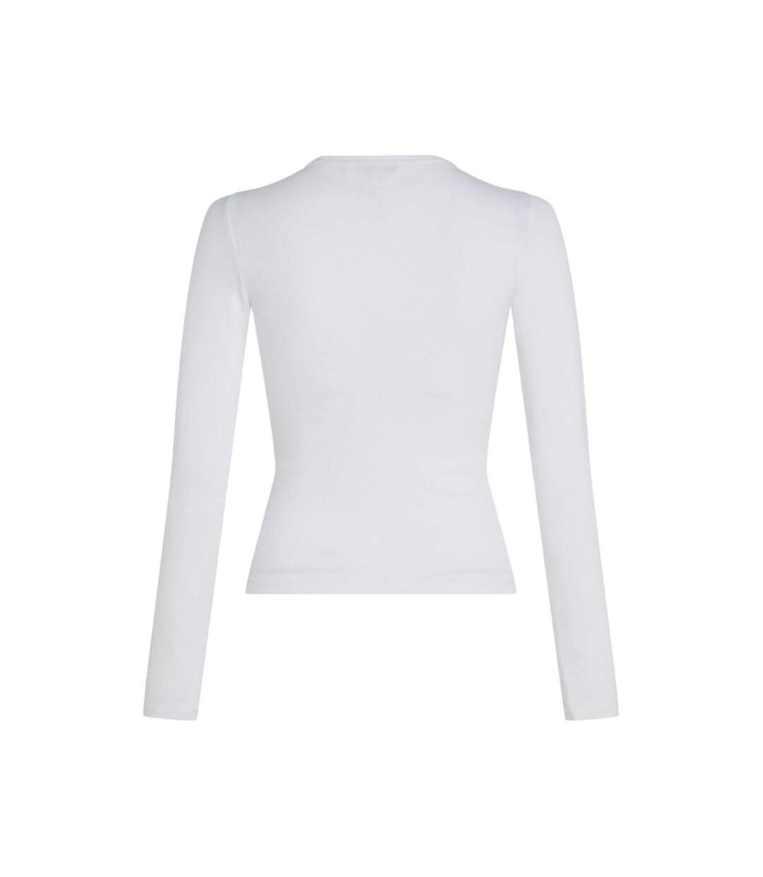 T-shirt Manches Longues Femme Blanc Tommy Jeans-3
