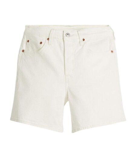 Womens/ladies 501 Mid Thigh Shorts White Levis