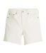 Womens/ladies 501 Mid Thigh Shorts White Levis-2