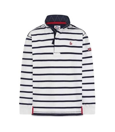 Sweat Motif/style Rayé Homme Blanc Lazy Jacks