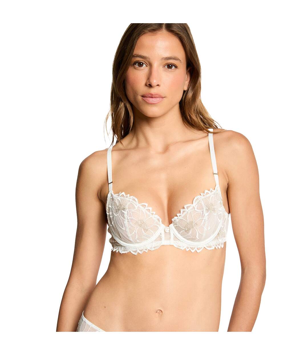 Soutien-gorge armatures ivoire Angelica-2