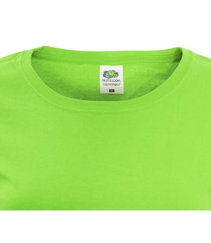 Fruit Of The Loom Womens/Ladies Short Sleeve Lady-Fit Original T-Shirt (Lime) - UTRW4724