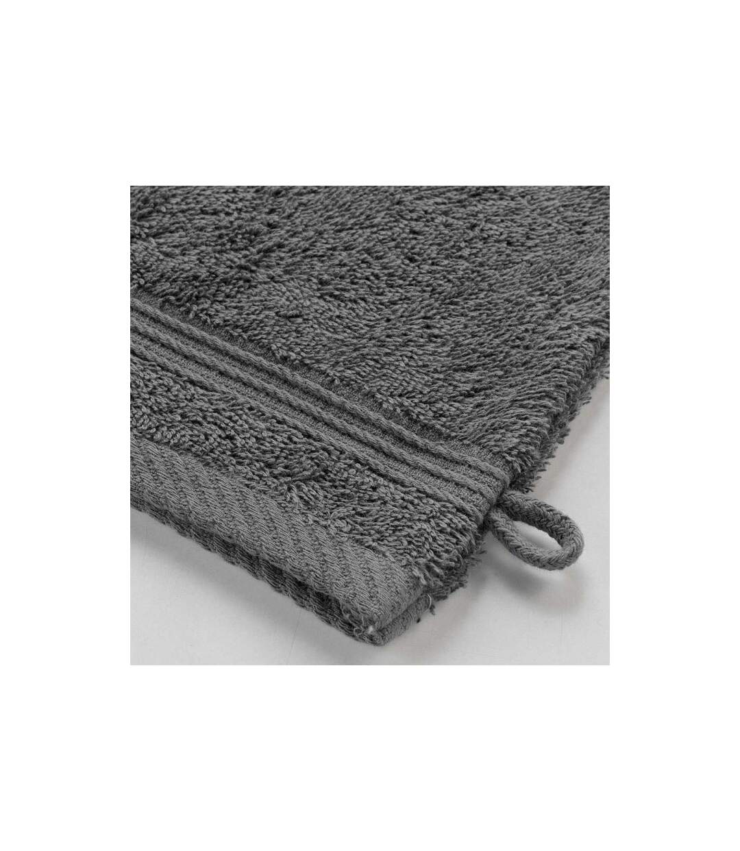 Lot de 2 Gants de Toilette Tendresse 15x21cm Anthracite-3