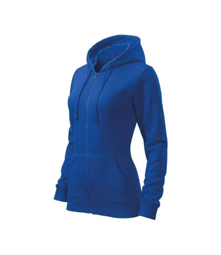 Womens/ladies Trendy Hoodie Blue Malfini
