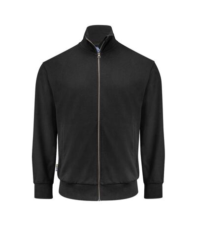 Mens Plain Full Zip Sweatshirt Black Projob