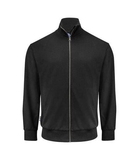 Mens Plain Full Zip Sweatshirt Black Projob