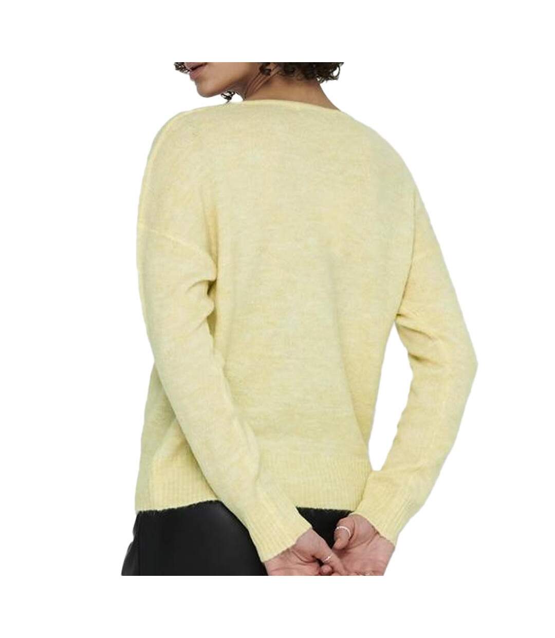 Pull jaune femme jdy elanora-2
