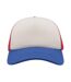 Atlantis Rapper 5 Panel Trucker Cap (Pack of 2) (White/Red/Royal) - UTAB415-3