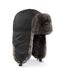 Beechfield Unisex Thermal Winter Sherpa Trapper Hat (Black) - UTRW237
