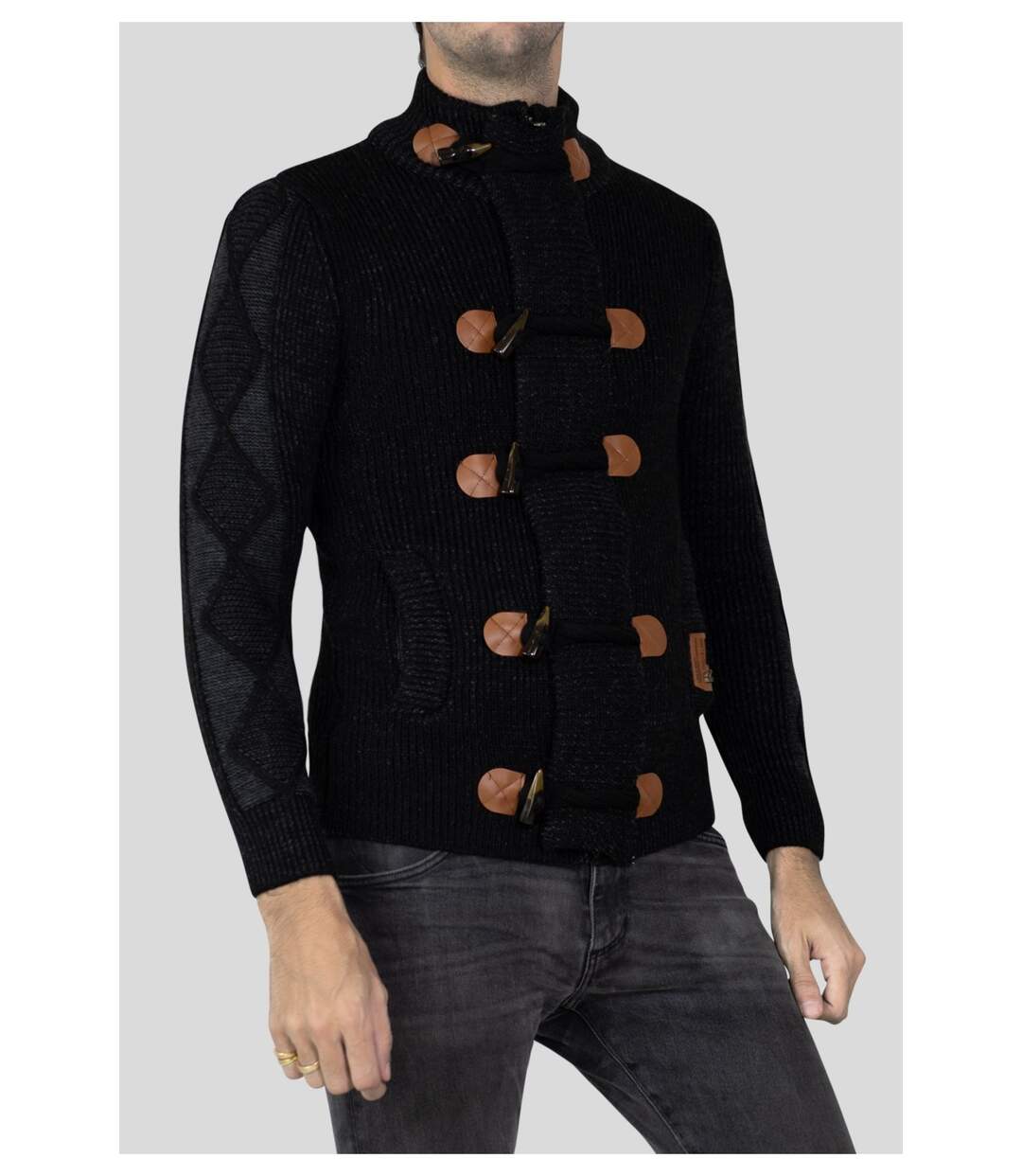 Gilet manches longues col rond-2