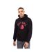 Mens Distorted Hoodie Black Diesel-1