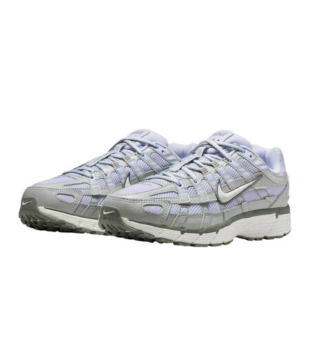 Womens/ladies P-6000 Leather Chunky Sole Trainers Ghost Nike