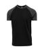 T-shirt Manches Raglan Motif/style Contrasté Homme Noir Charbon Urban Classics-1